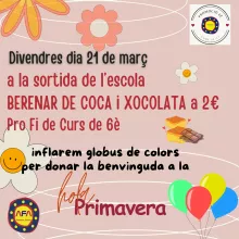 Berenar per donar la benvinguda a la Primavera