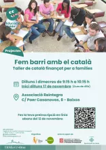 TALLERS EN CATALÀ PER A FAMÍLIES