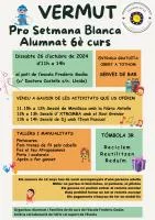 RECORDATORI: VERMUT PRO SETMANA BLANCA