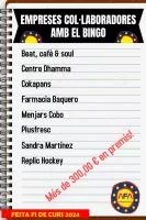 BINGO FESTA FI DE CURS: EMPRESES COL·LABORADORES