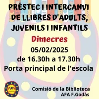 Sessió d'intercanvi i préstec de llibres!