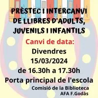 RECORDATORI: INTERCANVI I PRÉSTEC DE LLIBRES