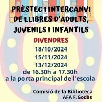 INTERCANVI I PRÉSTEC DE LLIBRES