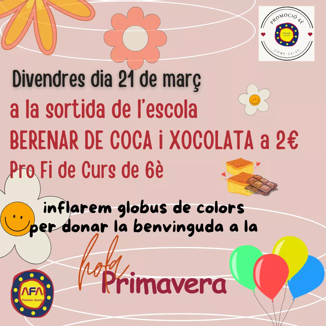 Berenar per donar la benvinguda a la Primavera