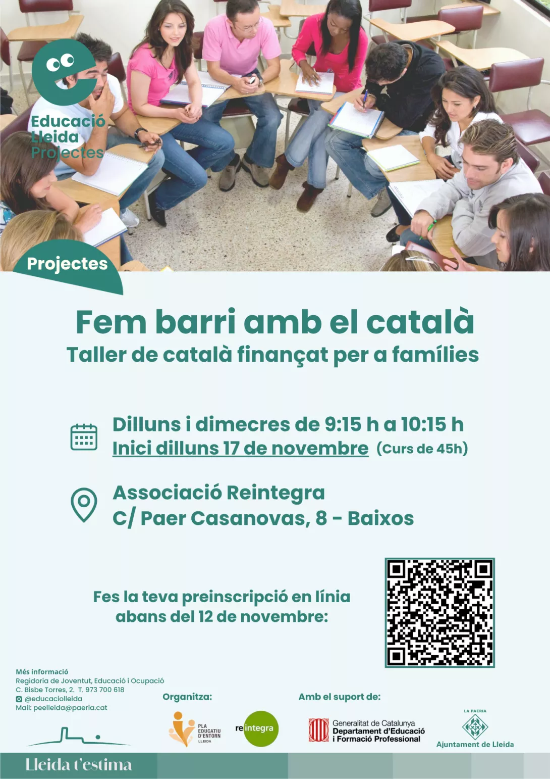 TALLERS EN CATALÀ PER A FAMÍLIES