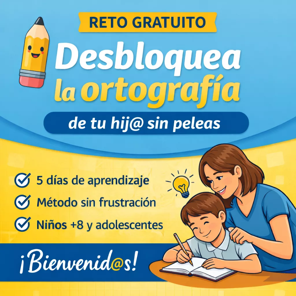 Desbloqueja l’ortografia del teu fill/a sense discussions