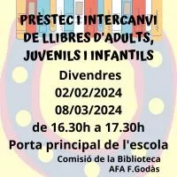 RECORDATORI: INTERCANVI I PRÉSTEC DE LLIBRES